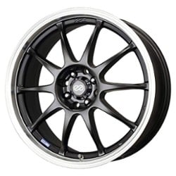 Enkei J10 15x6.5 4x100/4x114.3 38 ET 72.56 CB Matte Black with Machined Lip