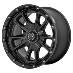 KMC KM100 Sync 17x9 5x127/5x139.7 0 ET 78.1 CB Satin Black