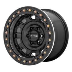 KMC KM236 Tank 17x9 5x127 -38 ET 71.5 CB Satin Black