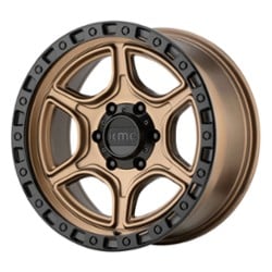 KMC KM539 Portal 18x8.5 5x150 18 ET 87.1 CB Satin Bronze Satin Black Lip