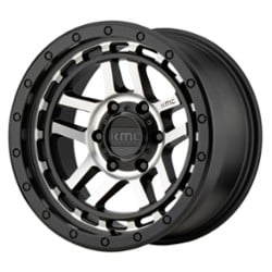 KMC KM540 Recon 17x8.5 6x120 18 ET 66.9 CB Satin Black Machined