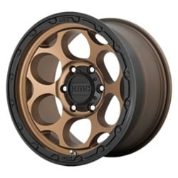 KMC KM541 Dirty Harry 17x8.5 8x170 0 ET 125.1 CB Matte Bronze Black Lip