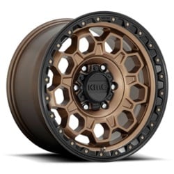 KMC KM545 Trek 17x8 5x108 38 ET 72.56 CB Matte Bronze With Black Lip