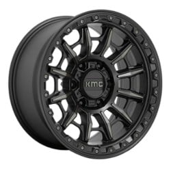 KMC KM547 Carnage 17x9 6x139.7 -12 ET 106.1 CB Satin Black With Gray Tint