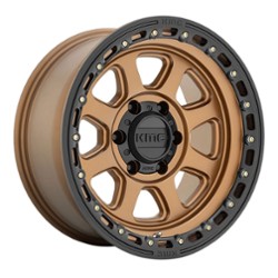 KMC KM548 Chase 17x9 5x127 0 ET 71.5 CB Matte Bronze With Black Lip