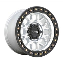 KMC KM549 GRS 17x8.5 5x127 0 ET 71.5 CB Machined With Satin Black Lip