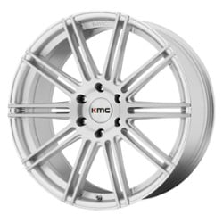 KMC KM707 Channel 20x9 5x120 30 ET 74.1 CB Brushed Silver