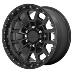 KMC KM718 Summit 16x8 6x139.7 0 ET 106.1 CB Satin Black