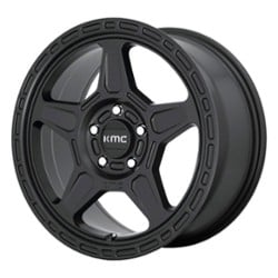 KMC KM721 Alpine 16x7 5x114.3 15 ET 72.56 CB Satin Black