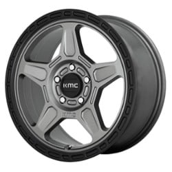 KMC KM721 Alpine 16x7 5x114.3 15 ET 72.56 CB Satin Gray/Black Lip