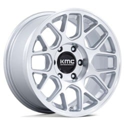 KMC KM730 Hatchet 17x8.5 5x127 -10 ET 71.5 CB Silver