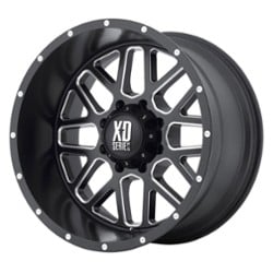 XD Series XD820 Grenade 16x7 6x130 42 ET 84.1 CB Satin Black Milled