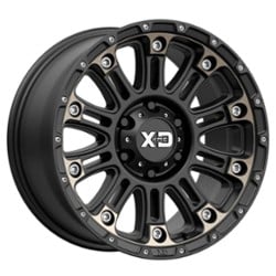 XD Series XD829 Hoss II 17x9 5x139.7 -12 ET 78 CB Satin Black Machined With Dark Tint