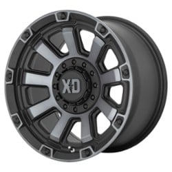 XD Series XD852 Gauntlet 20x9 5x127/5x139.7 0 ET 78.1 CB Satin Black with Gray Tint