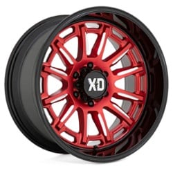 XD Series XD865 Phoenix 20x9 6x135 0 ET 87.1 CB Candy Red Milled With Black Lip