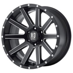 XD Series XD818 Heist 20x10 5x127 -24 ET 78.3 CB Satin Black Milled Spokes