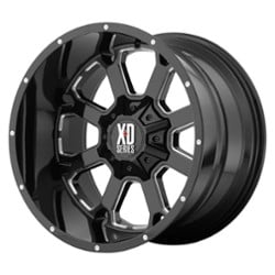 XD Series XD825 Buck 25 20x9 5x127/5x139.7 0 ET 78.3 CB Gloss Black Milled