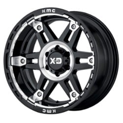 XD Series XD840 Spy II 17x8 6x114.3 18 ET 66.1 CB Gloss Black Machined