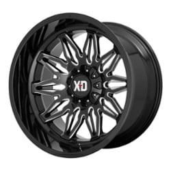 XD Series XD859 Gunner 20x10 5x127/5x139.7 -18 ET 78.1 CB Gloss Black Milled