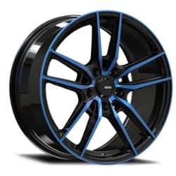 Konig Myth 17x8 5x100 43 ET 73.1 CB Gloss Black/Blue Tint Clearcoat