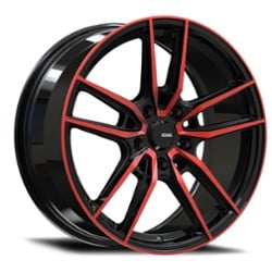 Konig Myth 16x7.5 5x114.3 43 ET 73.1 CB Gloss Black/Red Tint Clearcoat