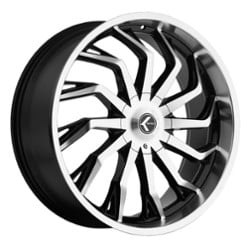 Kraze KR142 Scrilla 22x9.5 6x135/6x139.7 30 ET 100.3 CB Black Machined