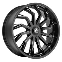 Kraze KR142 Scrilla 26x10 5x115/5x120 18 ET 74.1 CB Gloss Black Milled