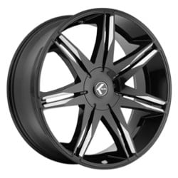 Kraze KR143 Epic 26x10 5x127/5x139.7 18 ET 87 CB Gloss Black Milled