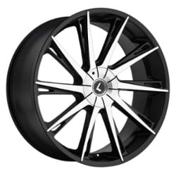 Kraze KR144 Swagg 26x10 5x115/5x120 18 ET 74.1 CB Black Machined