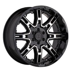 Level 8 Slingshot 16x8.5 6x135 -10 ET 87.1 CB Gloss Black W/Machined Face