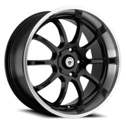 Konig Lightning 14x6 4x100/4x114.3 38 ET 73.1 CB Black/Machine Lip