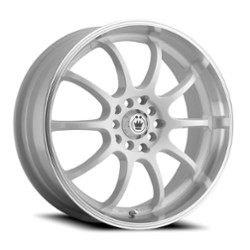 Konig Lightning 16x7 4x100/4x114.3 40 ET 73.1 CB White/Machine Lip