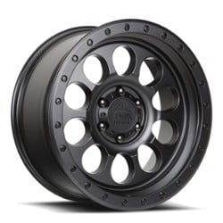 Lock Off-Road 50Cal 17x9 5x127 -12 ET 71.5 CB Matte Black w/Matte Black Ring