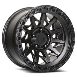 Lock Off-Road Lunatic 17x9 5x127 -12 ET 71.5 CB Matte Black w/Matte Black Ring