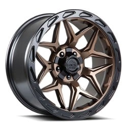 Lock Off-Road Matrix 17x9 5x127/5x139.7 0 ET 87.1 CB Matte Bronze w/ Matte Black Ring