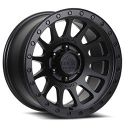 Lock Off-Road Yosemite 17x9 5x127 0 ET 71.5 CB Matte Black w/Matte Black Ring