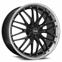 MRR GT1 18x8.5 5x112 25 ET 66.6 CB Black Machine Lip