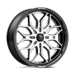 MSA Offroad M47 Sniper 18x7 4x137 10 ET 96 CB Gloss Black Machined