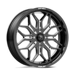 MSA Offroad M47 Sniper 18x7 4x110 10 ET 86 CB Gloss Black Milled