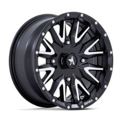 MSA Offroad M49 Creed 14x7 4x110 -47 ET 86 CB Matte Black Machined