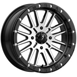 MSA Offroad M37 Brute Beadlock 16x7 4x156 10 ET 132 CB Gloss Black Machined