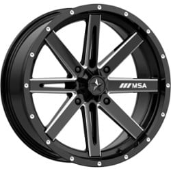 MSA Offroad M41 Boxer 14x7 4x110 10 ET 86 CB Gloss Black Milled