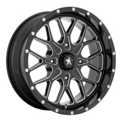 MSA Offroad M45 Portal 14x7 4x110 10 ET 86 CB Gloss Black Milled