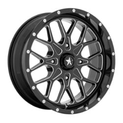 MSA Offroad MA45 18x7 4x110 0 ET 86 CB Gloss Black Milled