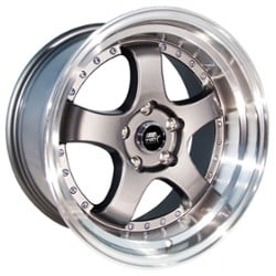 MST MT07 17x9 5x114.3 20 ET 73.1 CB Gunmetal w/Machined Lip