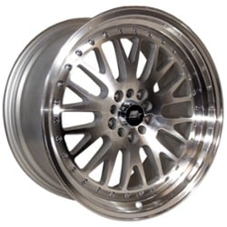 MST MT10 15x7 5x100/5x114.3 20 ET 73.1 CB Silver w/Machined Face