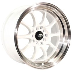 MST MT11 17x9 5x100/5x114.3 20 ET 73.1 CB White w/Machined Lip