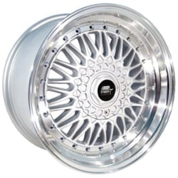 MST MT13 15x8 4x100/4x114.3 20 ET 73.1 CB Silver w/Machined Lip