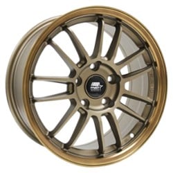 MST MT45 15x7 4x100 35 ET 73.1 CB Matte Bronze w/Bronze Machined Lip