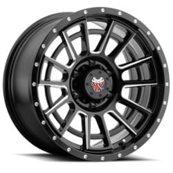 Mamba M22 18x9 6x139.7 12 ET 106.1 CB Matte Black/Machined Ball Cut